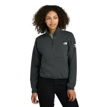 Women's The North Face® Women’s Double-Knit 1/2-Zip Fleece - Embroidered Y Logo (Left Sleeve)